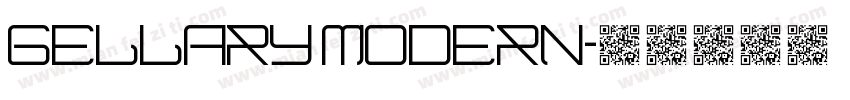 Gellary modern字体转换